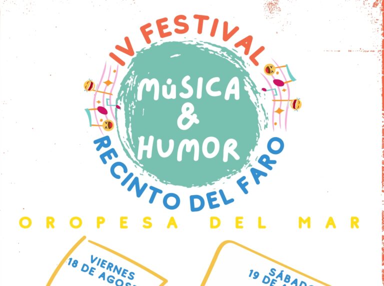 Oropesa del Mar organiza un festival de Música y Humor del 18 al 20 de agosto