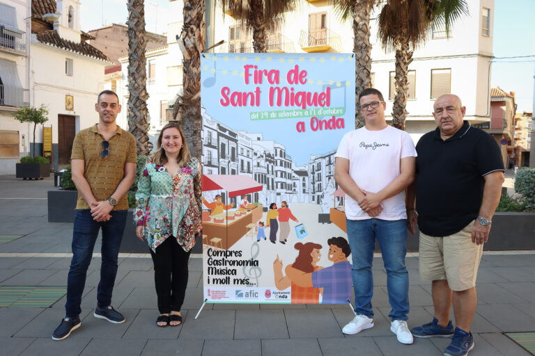 Onda presenta una nueva edición de la Fira de Sant Miquel dedicada al comercio local