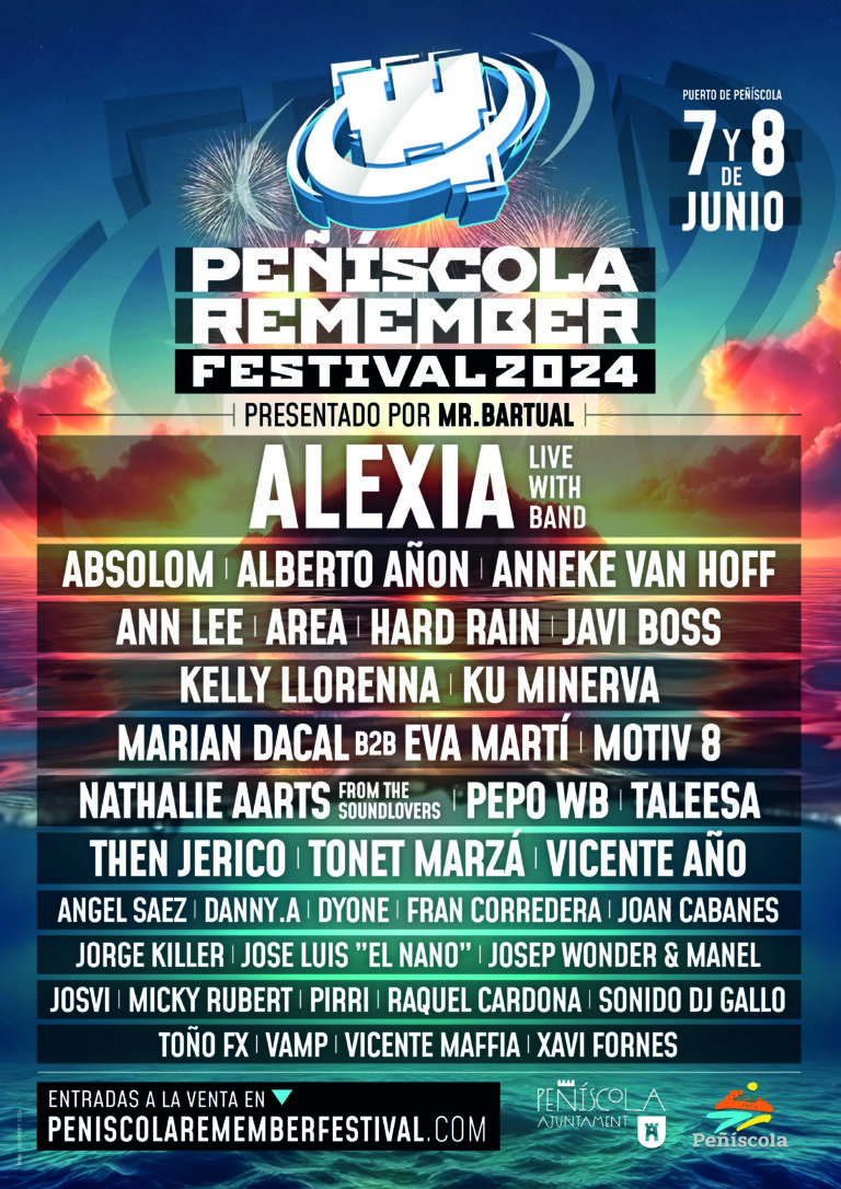 El Peñíscola Remember Festival llegará el 7 y 8 de junio con Alexia como cabeza de cartel y una sorpresa para esta edición