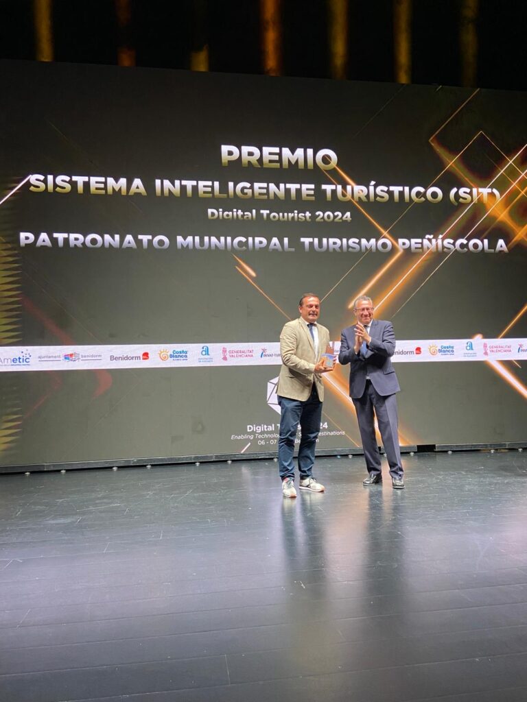 El Ayuntamiento de Peñíscola, Premio Digital Tourist 2024, en la categoría Sistema Inteligente Turístico  